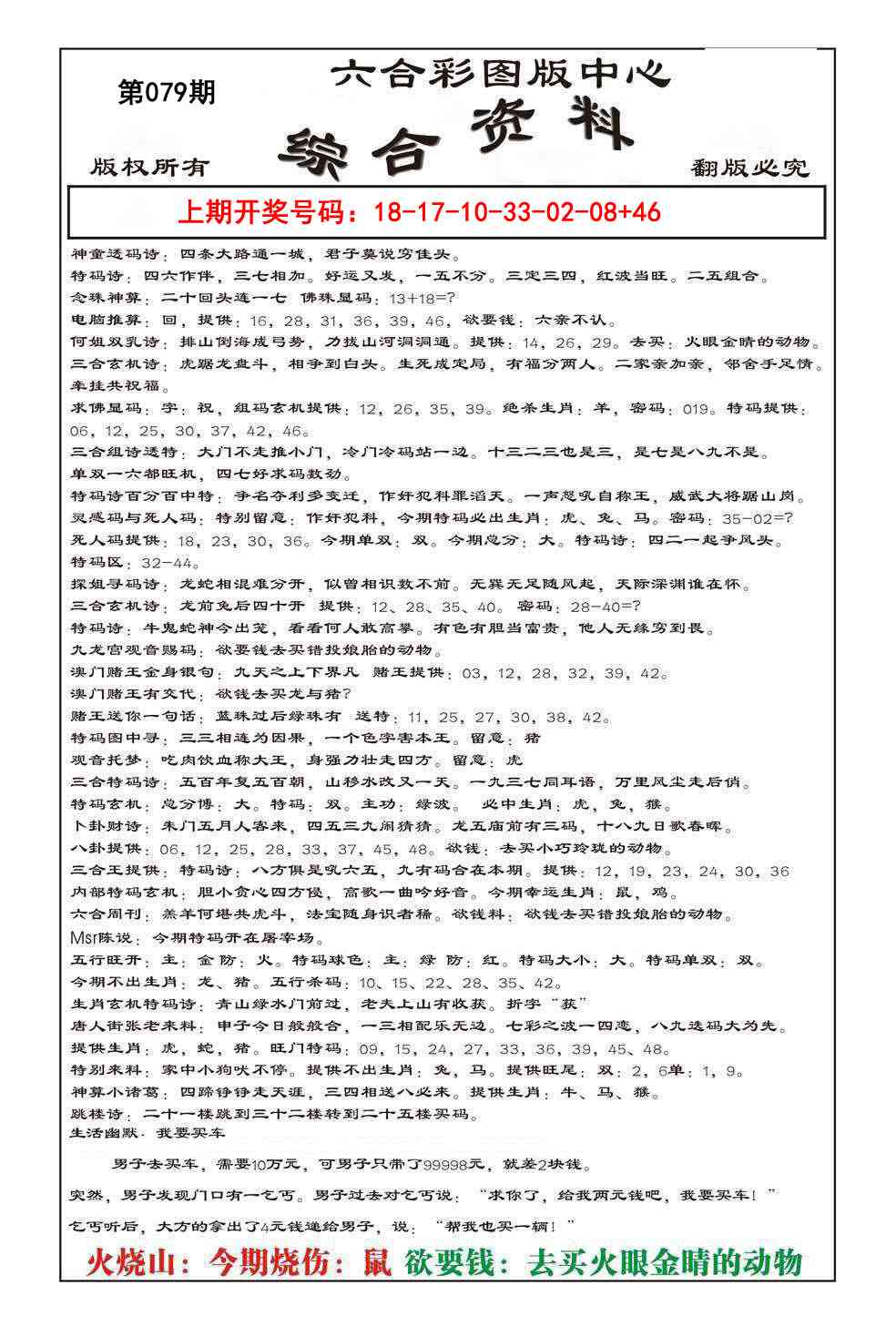 079期内部综合资料[图]