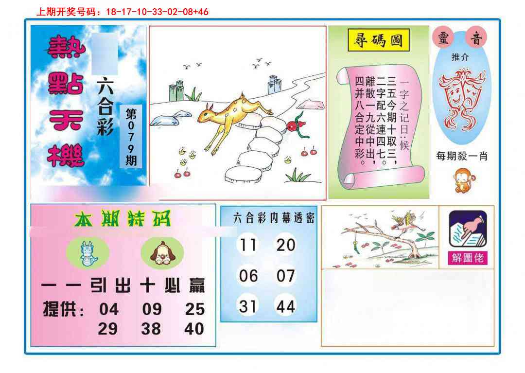 079期热点天机[图]